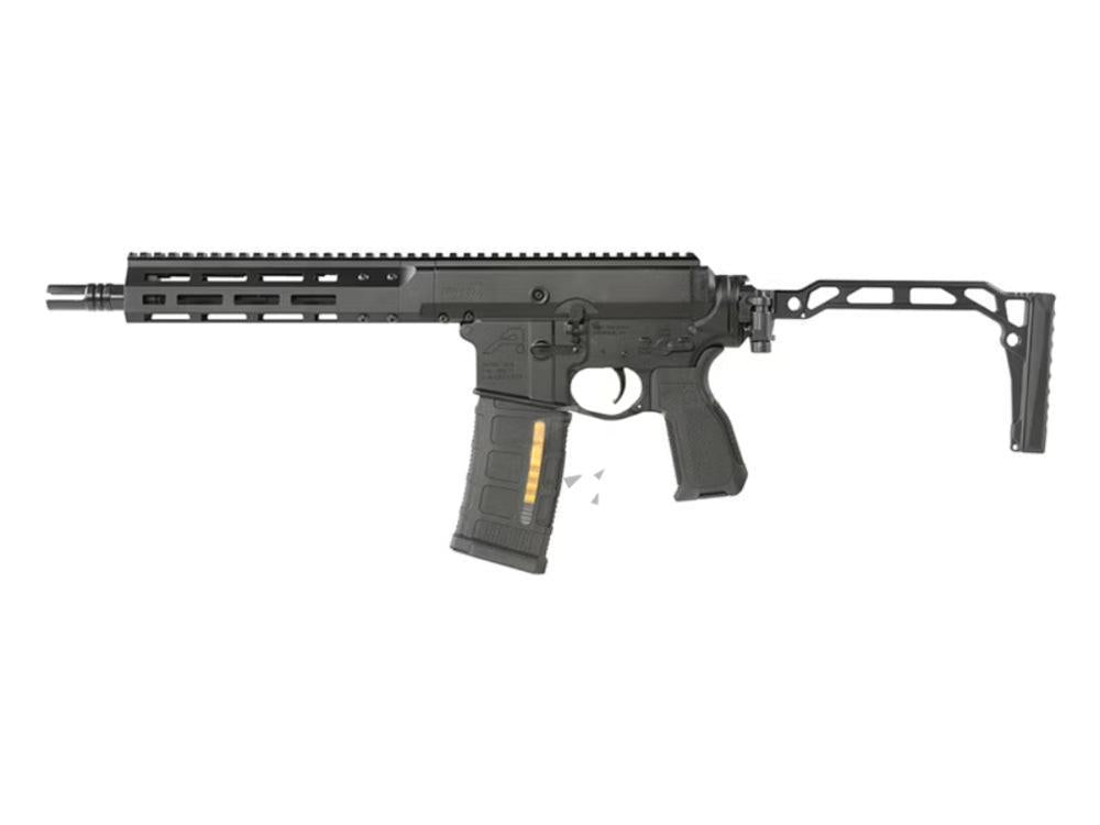 [Pre-Order] Double Eagle 10.5 DWS-180 w/ Folding Stock - Gas Blowback Rifle (MWS System / Steel Bolt - G107A-02 BK)