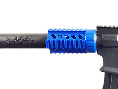 Golden Hawk M4 Rifle with Inbuilt Mock Silencer (Spring Powered - Blue)