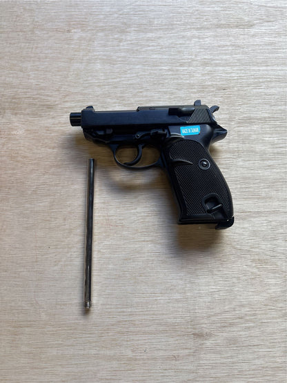[Boneyard] WE WW2S with Silencer Gas Blowback Pistol (Black) - Flawed mag catch and hammer design