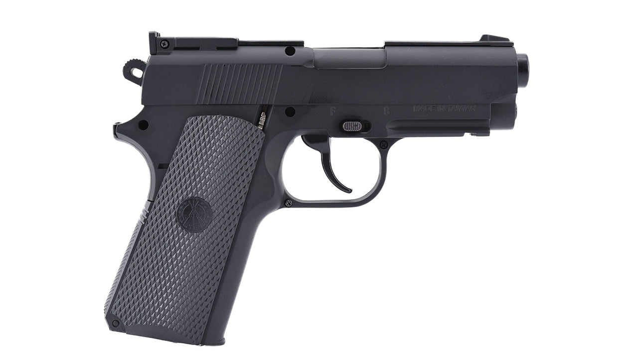 Hwasan 45 Series Co2 Non-Blowback Pistol (S - Full Metal - Black)