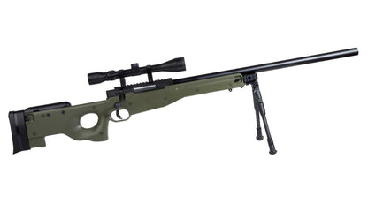 Saigo Defense L96 Sniper Rifle with Hunter Scope and Bipod (OD)