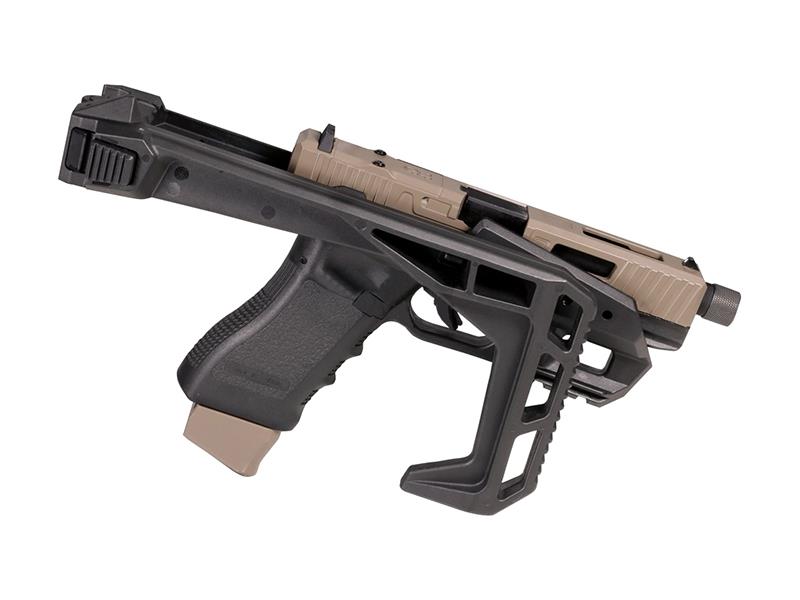 Secutor Corvus III Carbine Kit with Gladius MAGNA Co2 Blowback Pistol (Dual Tone Tan Slide & Black Kit)