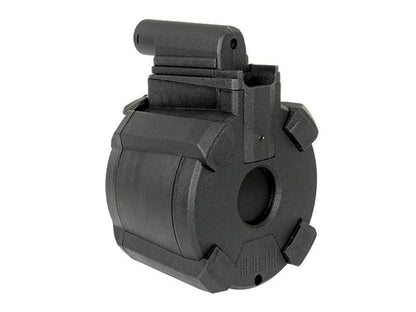 Battleaxe M870 Shotgun to M4 Drum Magazine for M870 Shotguns (Black)
