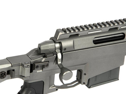Ares MSR303 Sniper Rifle with Case (Tool-Less Assemble - Spring Powered - Titanium Grey - MSR-303 - MSR-021)