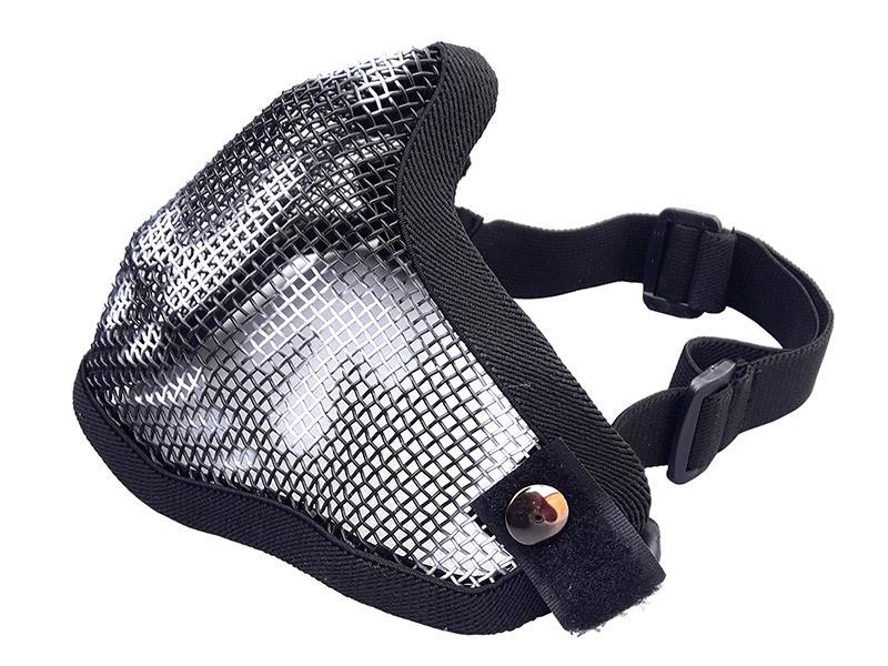 ACM V1 Strike Steel Half Face Mask (One Belt Version - Black/Camo)