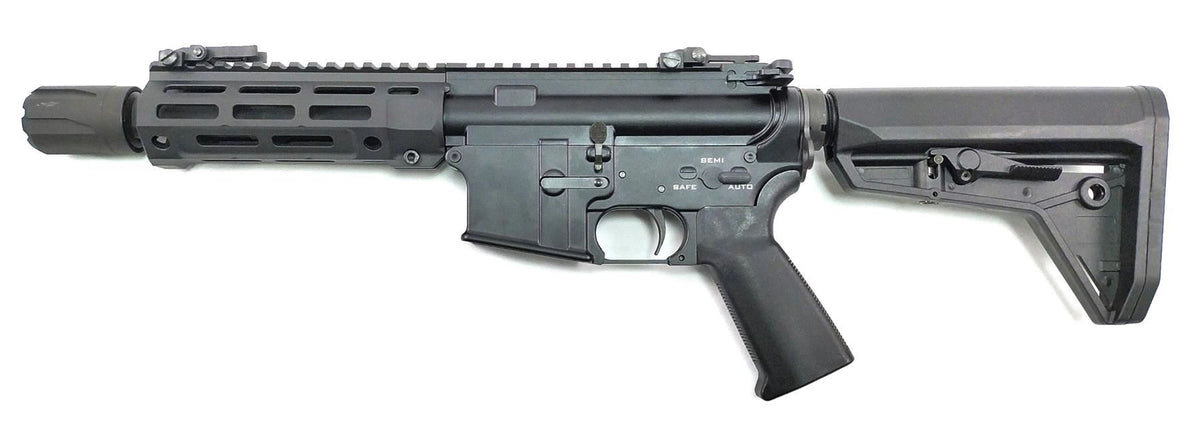 Rare Arms AR-15 7.5" Compact SBR Gas Blowback Rifle - Blast Shield - Black (S-AR-003A)