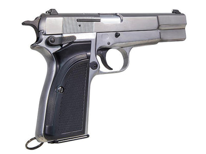 WE Hi-Power Browning MK3 Gas Blowback Pistol (Silver)