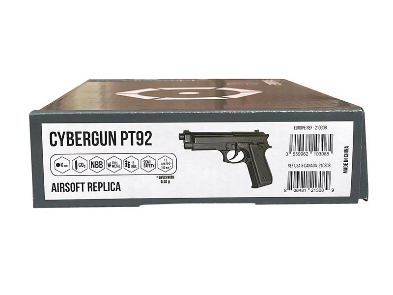 Cybergun PT92 Co2 Fixed Slide NBB Pistol (Black- Cybergun - 210308)