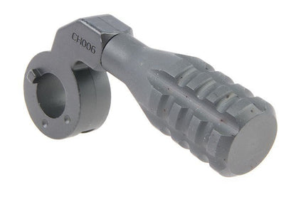 ARES Amoeba Striker Low-Profile Zinc Alloy CNC Cocking Handle (Type C) - Matte Gray (GS-CH-20)