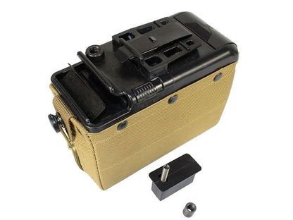 Classic Army M249 and LMG Camo Box Magazine (1200 Rounds Auto Wind - Tan - P252P-T)