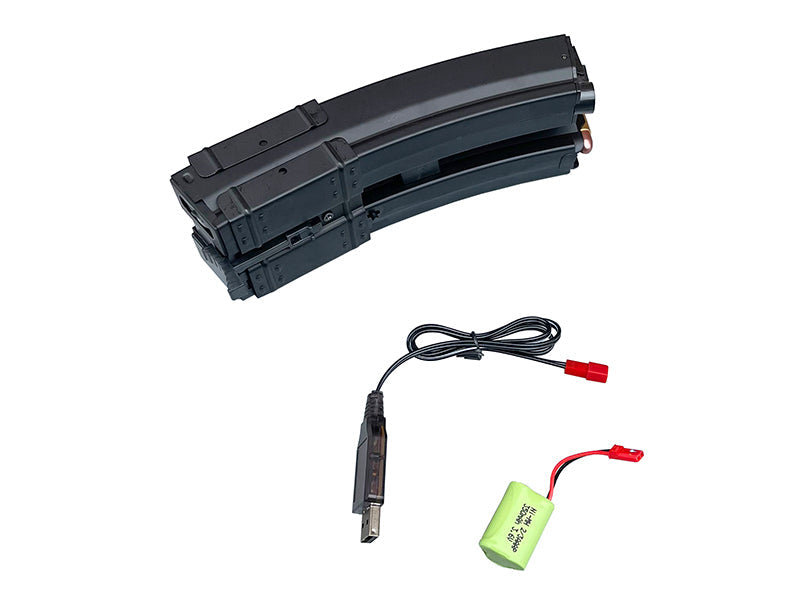 Dual Electric WInd Up Magazine MP5 (500 Rounds)