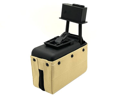 A&K M249/LMG Sound Control Box Magazine (1500 Rounds - Tan - A019)