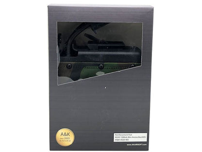 A&K M249/LMG Sound Control Box Magazine (1500 Rounds - Woodland Camo - A020WD)