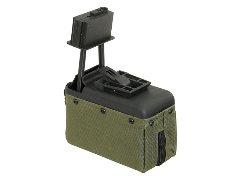 A&K M249/LMG Sound Control Box Magazine (1500 Rounds - OD)