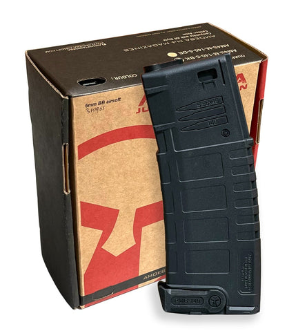 Amoeba by Ares M4 PMAG Mid-Magazine (140 Rounds - Pack of 5 - Black - AM4S-M-140-5-BK)