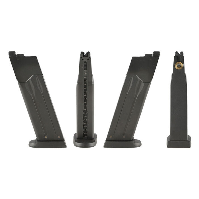 Ascend Airsoft NINJA MK23 Series Gas Magazine (Compatible with other MK23s - 24 Rounds - Black)