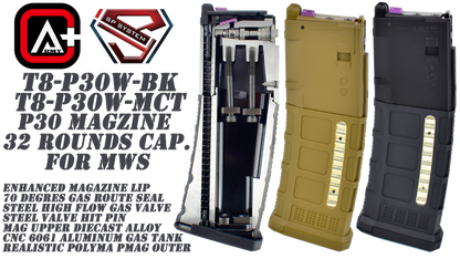 SP System MWS Series Gas Magazine - Works with Cyma/Double Eagle/Tokyo Marui (A-267 - Black)