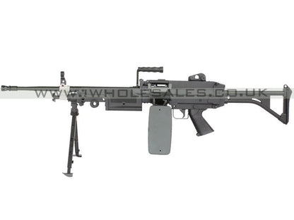 A&K M249 MK1 Full Metal  with Drum Magazine  (AK-249-MK1- Black)