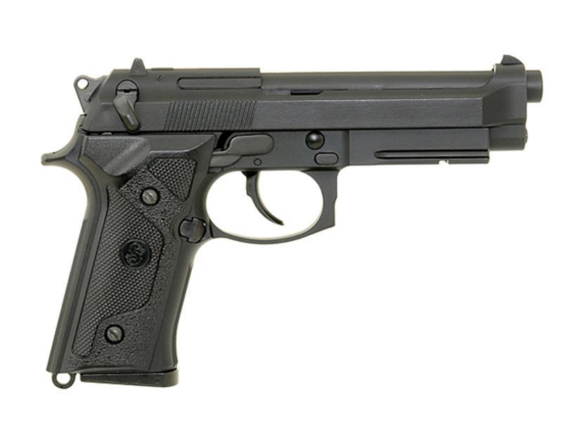 LS M9 Vertec Gas Blowback Pistol (Black - GGB-0304)