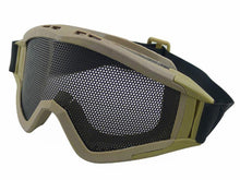 Big Foot Zero Steel Mesh Goggles (Big) (Round Orifice) (Tan)
