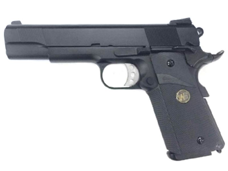 WE 1911 MEU Gas Blowback Pistol (Full Metal - Black)