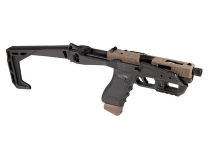 Secutor Corvus III Carbine Kit with Gladius MAGNA Co2 Blowback Pistol (Dual Tone Tan Slide & Black Kit)