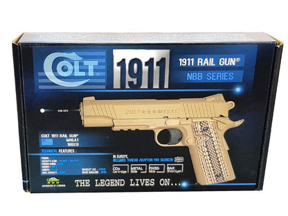 Colt M45A1 Co2 Pistol (Tan - Fixed Slide - Cybergun - 180313)