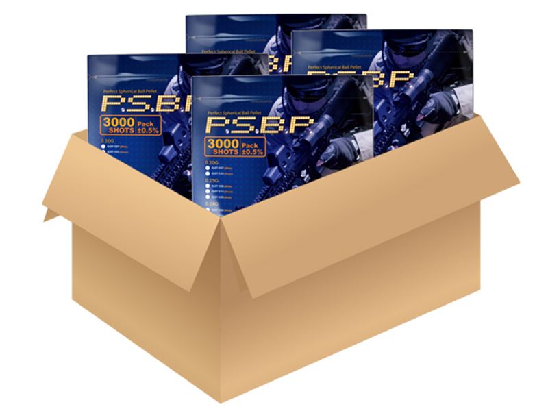 G&G P.S.B.P. 0.20g BB's (3000) (G-07-107) (1 Carton = 18 Bags)