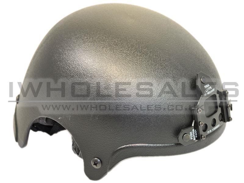 IBH Airsoft Helmet (NAVY SEALS) + NVG Mount (Black)