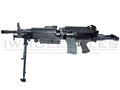 [Free Box Mag] Classic Army M249 Para AEG Support Rifle with FREE Box Magazine (CA007M) (Black)