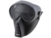 Big Foot Small Flying Mask with Mesh Goggle (Round Mesh) (Black)