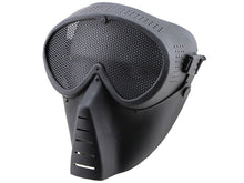 Big Foot Small Flying Mask with Mesh Goggle (Round Mesh) (Black)