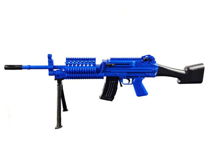 Golden Hawk M249 Rifle with Bipod (95cm Length - Spring Powered - Blue)