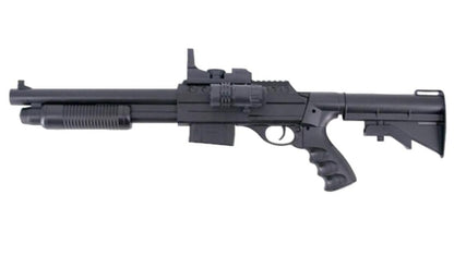 Vigor M870 Custom Tactical Pump Action Shotgun (RIS - Two Tone Blue - 0581C - M4 Stock Long)
