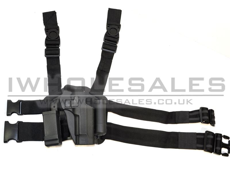 ACM Big Leg Holster 17 with Two Pouches (Hard)