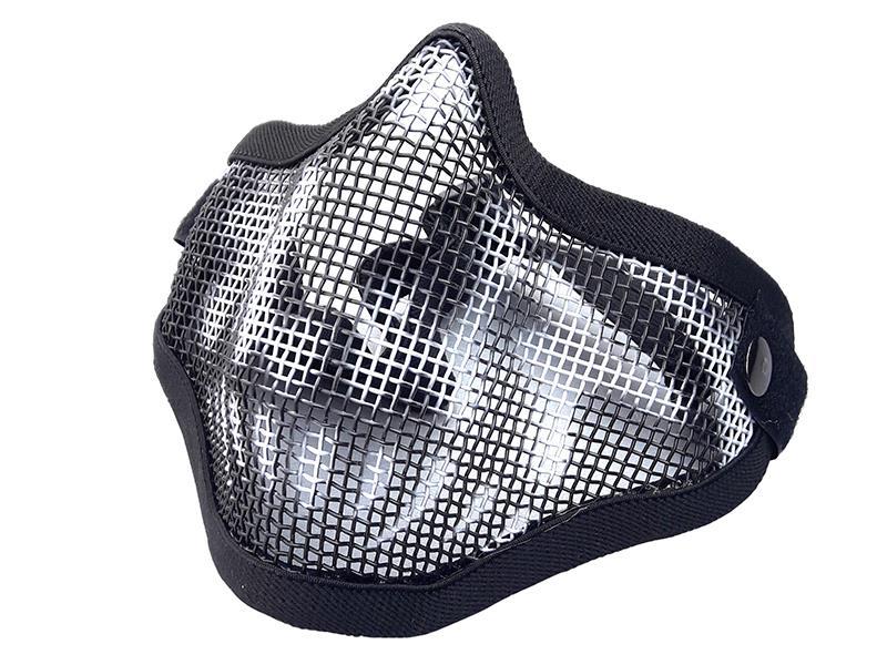 ACM V1 Strike Steel Half Face Mask (One Belt Version - Black/Camo)