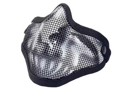 ACM V1 Strike Steel Half Face Mask (One Belt Version - Black/Camo)