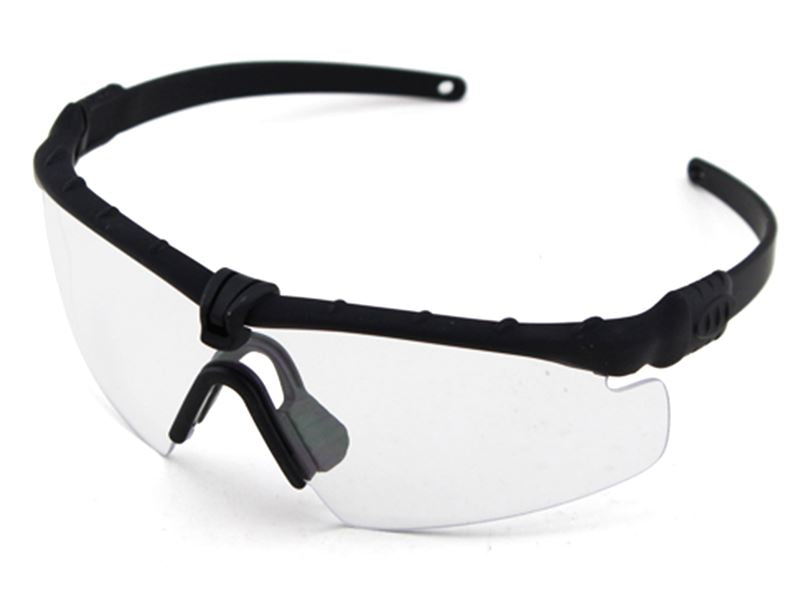 Big Foot 2.0 Framework (ANSI Z80.3) GLASSES (Black Frame - Clear Lens)