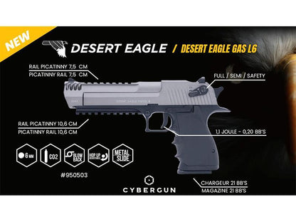 Desert Eagle L650AE Co2 Blowback Pistol (FULLY AUTO. - Cybergun - KWC - Black - 950501)
