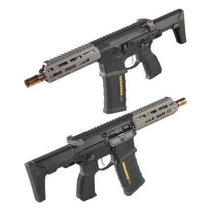 [Pre-Order] Salvo Precision 7.0 Honey Badger SBR w/ PDW Stock - Gas Blowback Rifle (MWS System / Steel Bolt - S004A-02 BK)