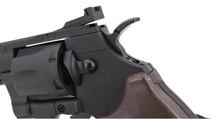 Hwasan 1312 Co2 Revolver - 4.0inch - Metal - Brown Grip