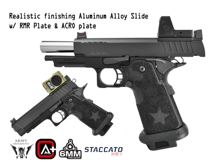 Staccato Licensed P 2011 Gas Blowback T8 Airsoft Pistol (R611-3A)