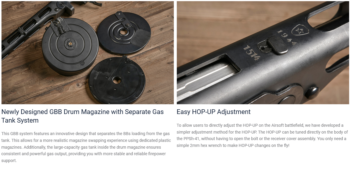 VFC PPSH-41 Gas Blowback Submachine Gun