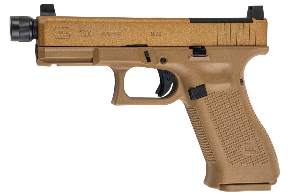 Glock G19X MOS Gas Blowback Pistol (Umarex/SRC - 2.6586 - COY/Tan)