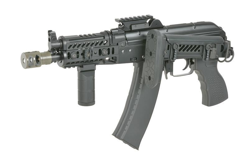 Cyma Platinum AKS74U Tactical AEG Rifle with Eshooter ETU GEN-2 (Black - CM113A)