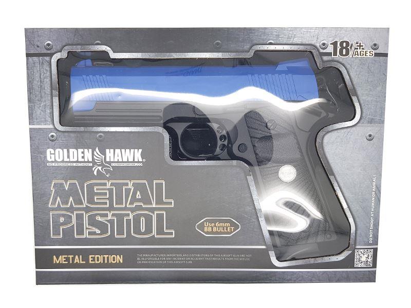 Golden Hawk 5.1 Custom Series Pistol (1:1 Scale - Full Metal Slide - Blue)
