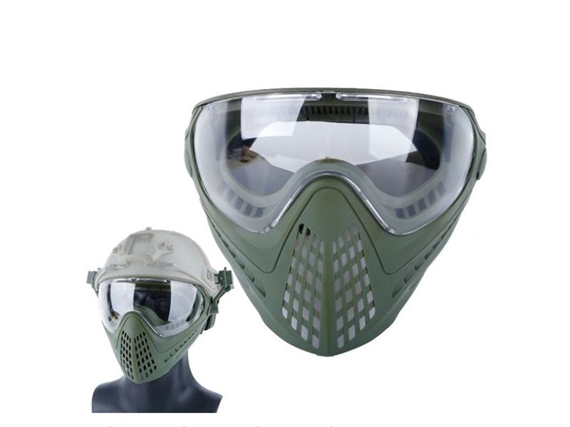 Big Foot Piloteer Vented Full Face Mask (Clear Lens - OD)