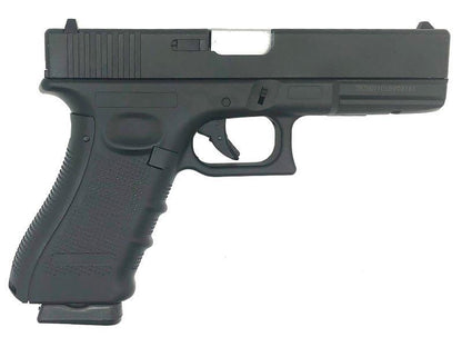 Well 17 Series Co2/Gas Dual Power Pistol (Full Metal - Comes with 2 Mags and Hard Case. - Black)
