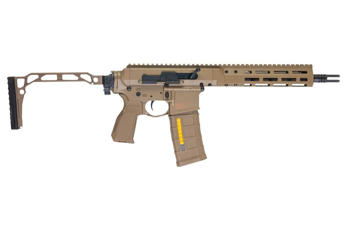 [Pre-Order] Double Eagle 10.5 DWS-180 w/ Folding Stock - Gas Blowback Rifle (MWS System / Steel Bolt - G107A-02 TAN)
