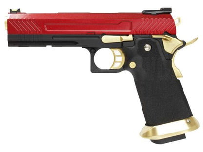 Armorer Works Custom Hi-Capa GBBP (Full Red Slide - Gold Barrel - AW-HX1104)